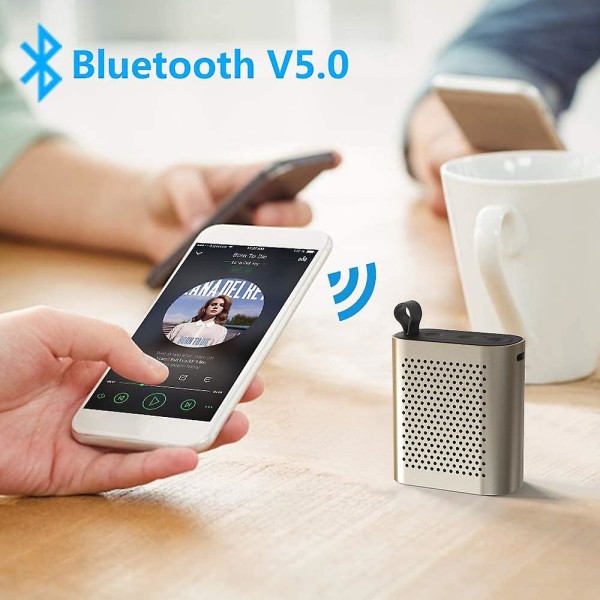 Bluetooth högtalare Bärbar trådlös, kompakt minihögtalare för resor vid poolen, Mono Soundoutdoor Portable Speaker (svart) (FMY)