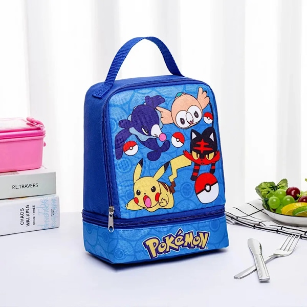 Pikachu Eristetty Lounaslaukku, Kannettava Lounasrasian Säilytyslaukku, Kokoontaitettava Eristetty Kylmälaukku, Täydellinen Toimistoon Kouluun Piknikille (FMY) Orange