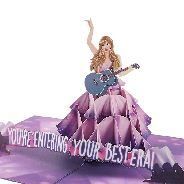 Taylor Swift - Syntymäpäiväkortti 3D Pop Up Onnellinen Syntymäpäivä Kortti Syntymäpäiväkortit, 100% Uusi - MXBC  (FMY)