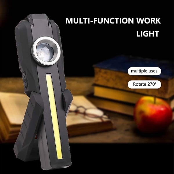UV Desinfektionslommelygte, Bærbar Mini UV Sterilisator, UVC Desinfektionsstav, LED+COB Bakteriedræbende Lommelygte, Til Bil Hjem Skole