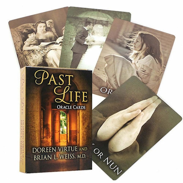 Past Life Oracle Cards Nybörjare Tarot Cards Och Bok Set Med Engelsk Guidebok  (FMY)