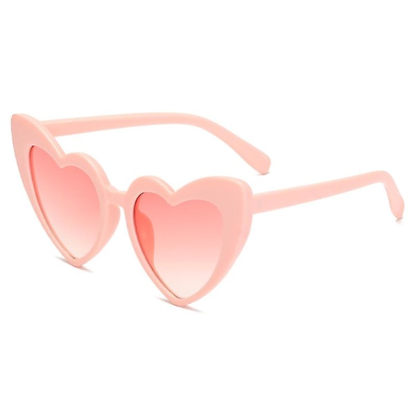Hjerteformede solbriller Candy Color Hippy Vintage solbriller Eyewear For Fancy Dress Accessory,party Cosplay (pink) (FMY)