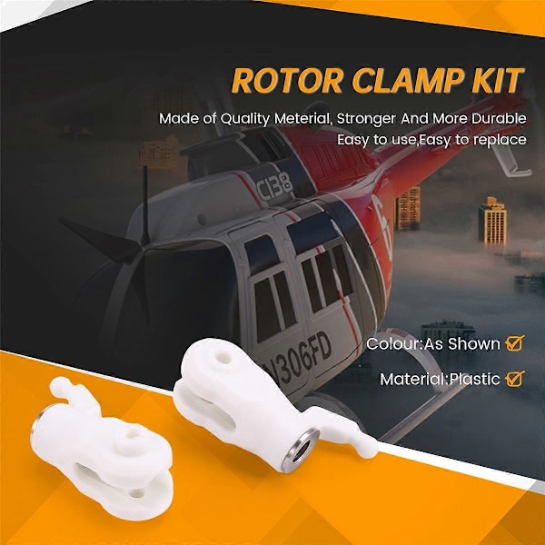 RC Legetøjshelikopter Opgradering C138 Rotor Clamp Kit til RC ERA C138 Bell 206 1:33 RC Legetøjshelikopter Del (FMY) As Shown