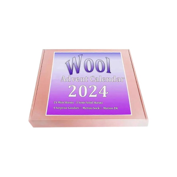 Skønheds Adventskalender 2024 Uld Adventskalender 2024 Julegarn Adventskalender 2024 Strikmarkør Kalender Gave Til Strikkeren Juleannonce (FMY) A