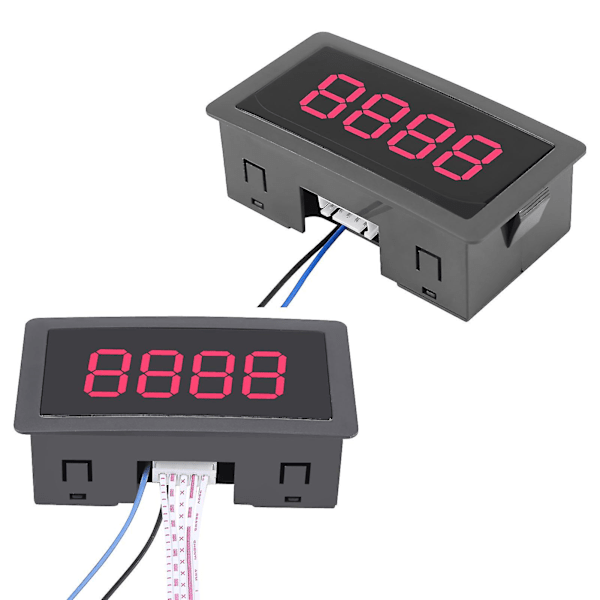 Dc Led Digital Display 4 Siffror 09999 Upp/ner Plus/minus Panelräknare Mätare G  (FMY) Red