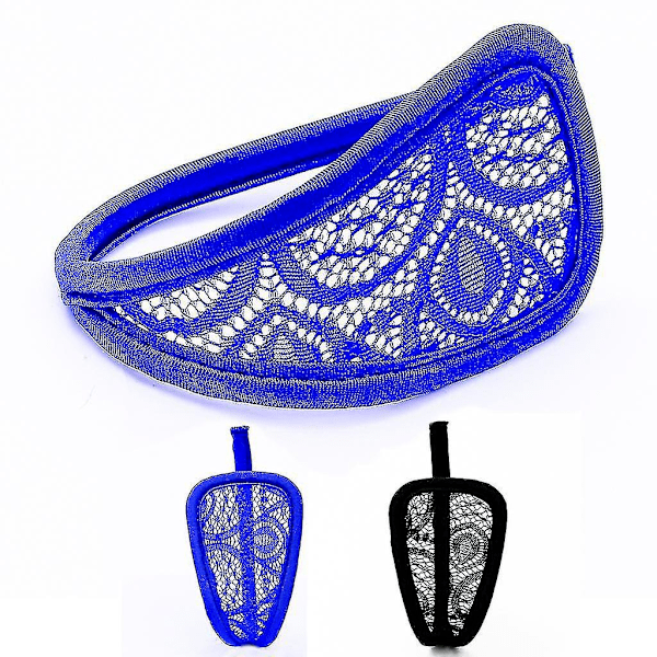 3-pack Damunderkläder för kvinnor, svarta spets-t-string, mjuka trosor, attraktiva underkläder (FMY)