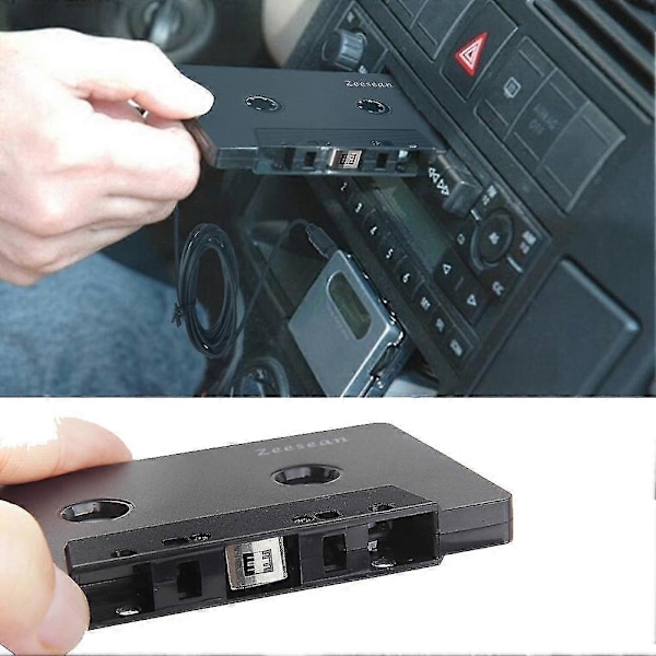 Universal Bluetooth 5.0 Kassetteadapter Konverter Bilbånd Til Aux Stereo Musikadapter Kassette (FMY) Black