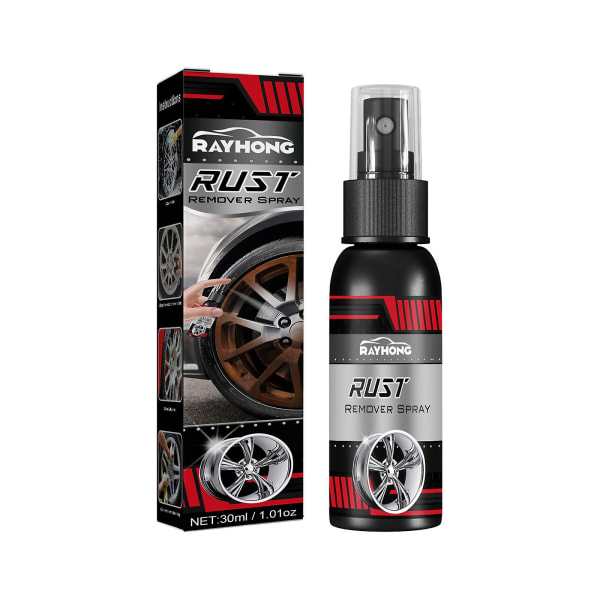 3 stk. Instant Rust Removal Spray Kraftig Rustfjerner Fjerner Rust Uden Skrubning Rustede Overflader 30ml  (FMY)