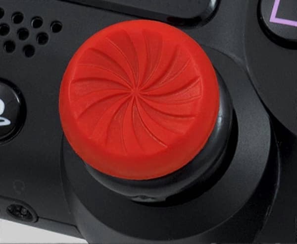 2 stk. Performance Thumbsticks til PS5/PS4, 1 høj, 1 mellemhøj, Performance Thumbsticks Thumbstick Udskiftning til PS5 & PS4 Controller (FMY) Red