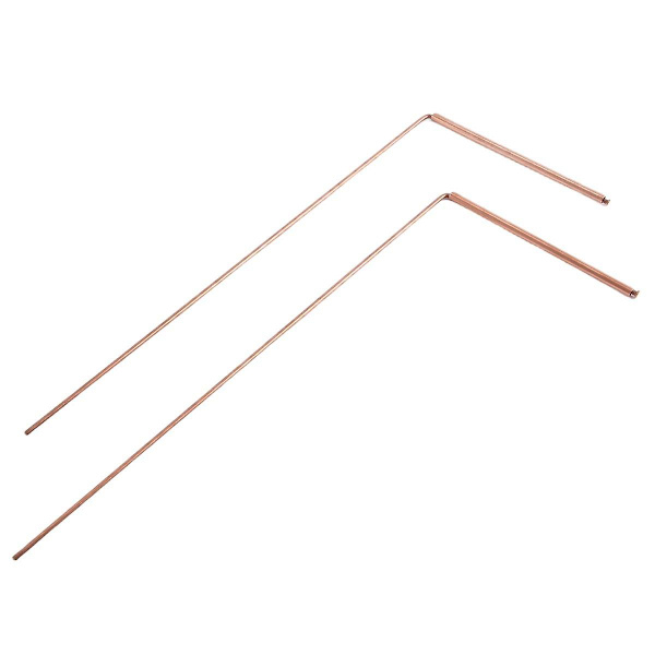 Kobber Dowsing Stang Ren Kobber 2PCS Divining Stænger - til Divination Vand, Skat(A)  (FMY) Gold