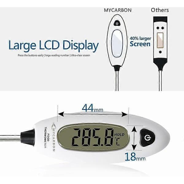 Digital matlagningstermometer, snabbavläsning, mångsidig användning (FMY)
