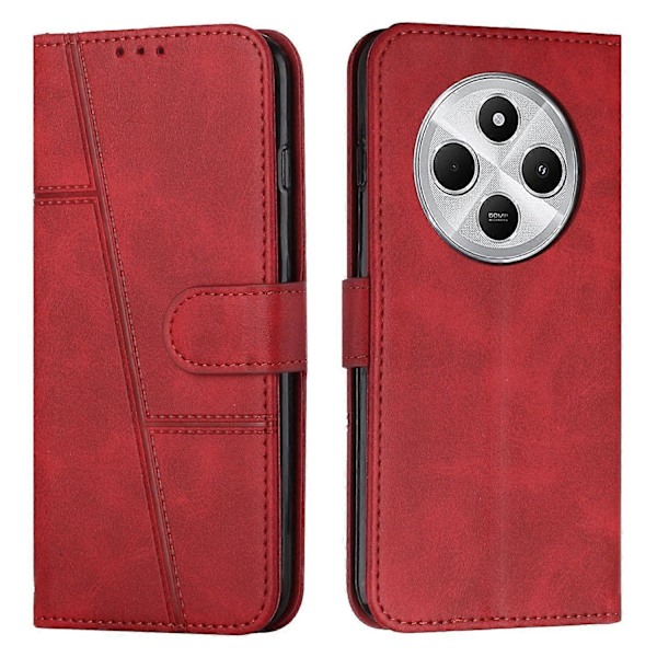 Sydd Kalvskinnfodral för Redmi 14C 4G (FMY) Red