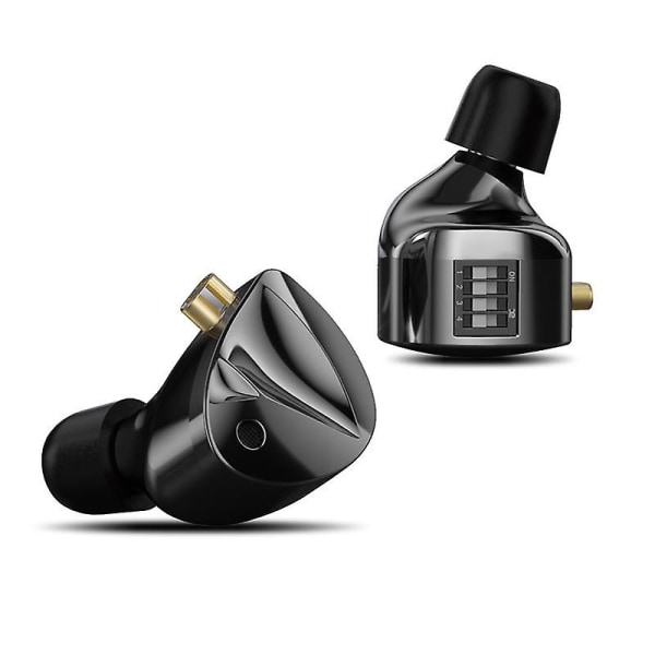 D-fi Kuulokkeet Hifi Bass Earbuds Monitor 4-tasoinen Virityskytkin Kuulokkeet Urheilu Stereo Ääni Melunvaimennus Kuulokkeet (FMY) D-Fi MIC