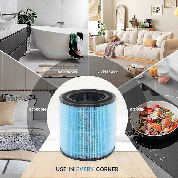 Til Airtok AP0601 Luftrenser HEPA Filter Udskiftningsdele (FMY) Not Specified