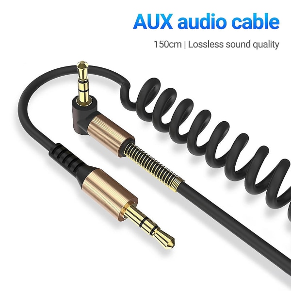 Audio Cable Hifi Sound Quality Plug Play Clear Telescopic 3.5mm Male To Female Aux Extension Wire For Headphone  (FMY)