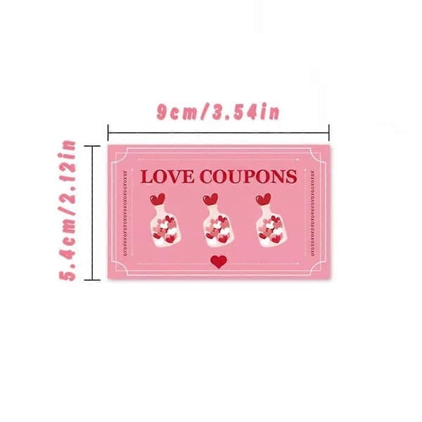 30 ST Rosa Alla hjärtans dag skraplotter Parinteraktioner Överraskningspresenter Lyckliga skraplotter Romantiska DIY belöningsbiljetter (FMY) 30pcs