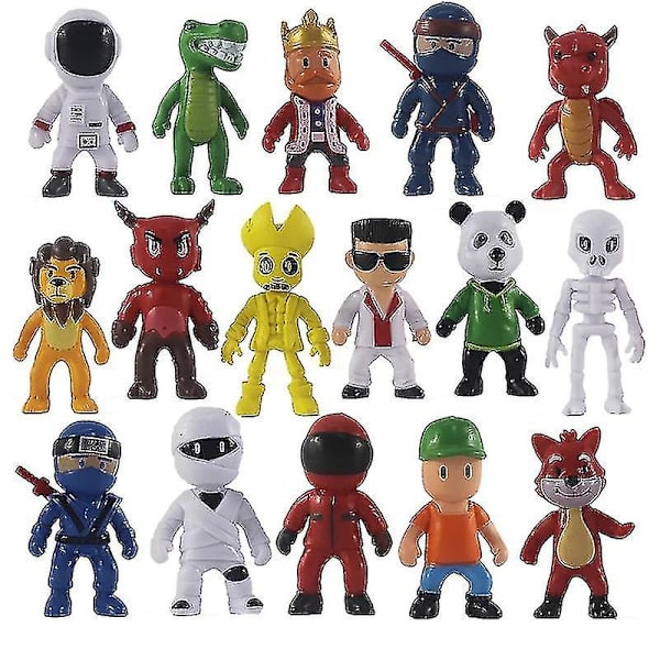 PVC Stumble Guys Taistelupelihahmojen Malli Juguetes Stumble Guys Anime Action & Leikkikuvasettikokoelma Lapsille Syntymäpäiväksi [xh]  (FMY) 24pcs
