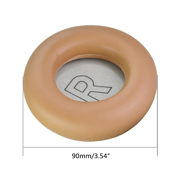 Läderöronkuddar för B&o Beoplay H9 3:e generationen hörlurar Ljudisolering Öronmuffar (FMY) Light brown