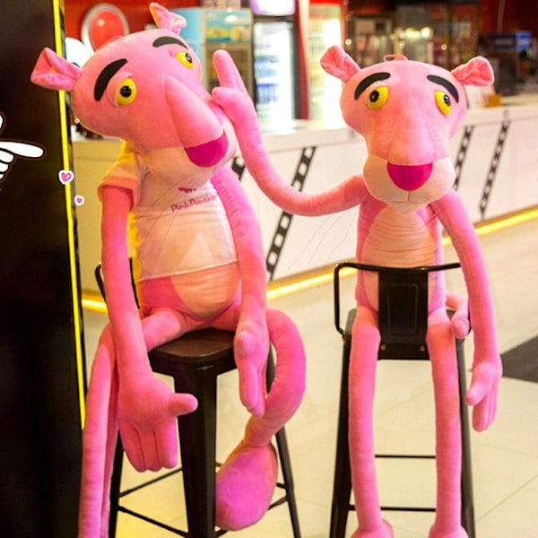 60cm Cartoon Rosa Pantern Djur Mjuk Krambar Docka Fylld Plysch Leksak Barn Present  (FMY)