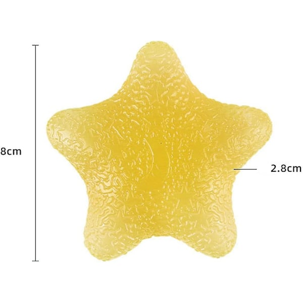 1 kpl Käden kuntoutusvälineitä, Kädensijan voimaharjoitteluväline, Tähtimallinen stressipallo, Ainutlaatuinen pintakuvio, Käden voimaharjoitteluun (FMY)