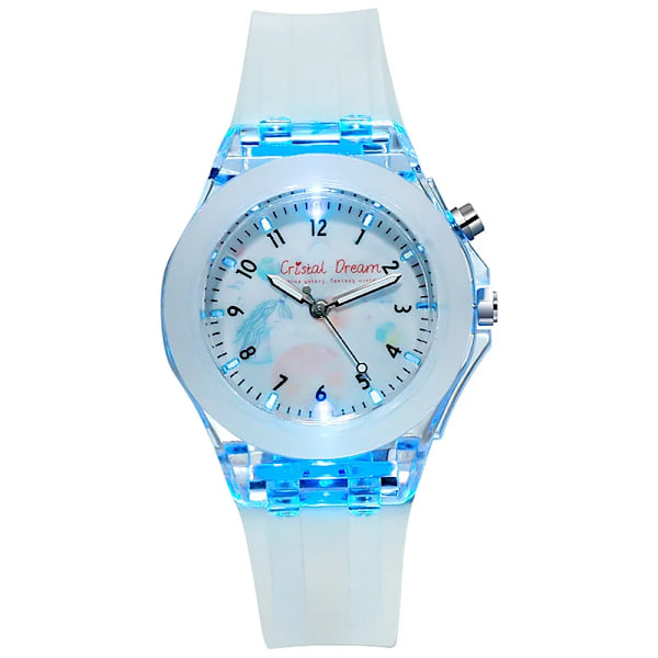 Nya Sport Barnklockor För Flickor Pojkar Present Personlig Klocka Lättläst Barn Silikon Flash Quartz Armbandsur Reloj Infantil(FMY) White