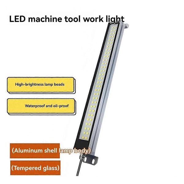 22cm AC110-230V Työstökoneen LED-valo CNC-konetyövalo Vedenpitävä ompeluvalo Alu (FMY) As Shown