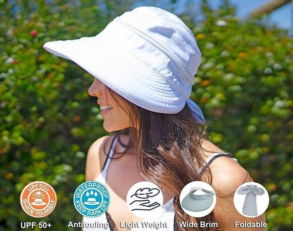 UV Beskyttelse Strandhat Solskærm Strandhat (FMY) Grey