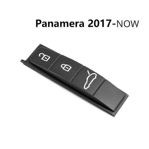 Gummipadd för bilnyckelskåpa för Porsche Panamera Cayenne Macan Taycan Boxster 718 911 Fjärrkontroll Fob Silikonnyckelknapp Ersättning (FMY) 17-23 Panamera Pad