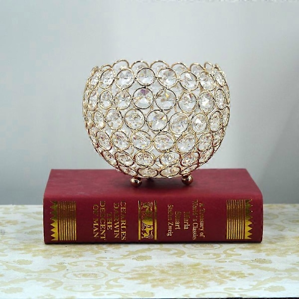 Krystall Tealight Votiv Lysestaker Bryllup Bord Senterstykker Hjem Dekorasjon (FMY)