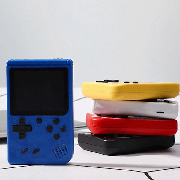 Retro Håndholdt Videospillkonsoll Gameboy Med Innebygd 400 I 1 Klassiske Spill, Helt Ny (FMY) White