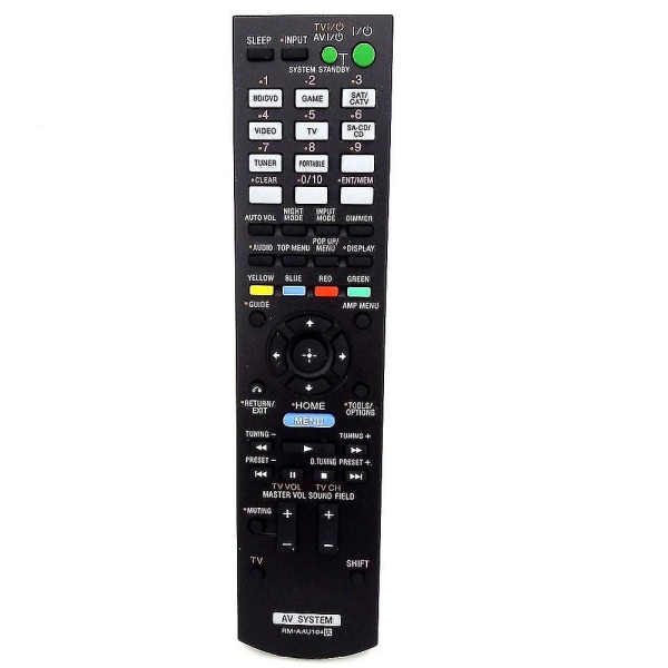 Udskiftning Rm-aau104 til Sony Av Audio Player Modtager Fjernbetjening Str-dh520 Str-dn610 Str-dh710 (AM4)