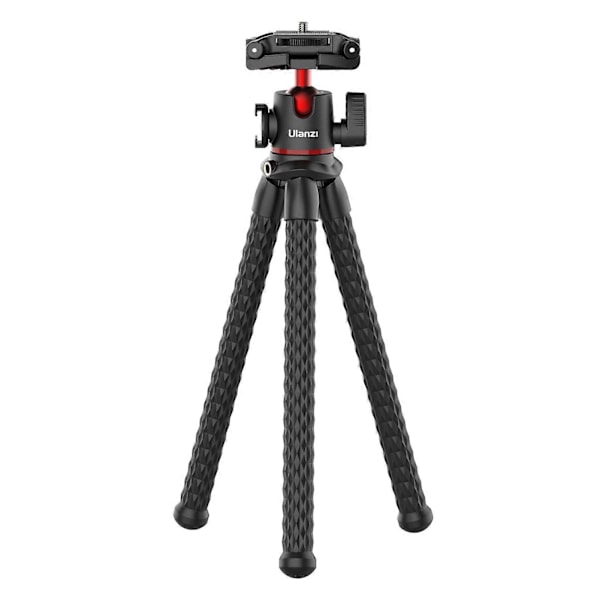 ULANZI MT-33 Multifunktionellt Flexibelt Mini-Bläckfiskstativ med Kallsko Fäste 360° Roterbart Panoramiskt Kulhuvud Snabbkopplingsplatta Max. 2 kg (FMY)