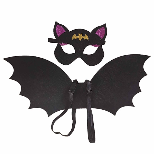 Rollespil Flagermusvinger Bløde og Behagelige Stof Til Halloween Party Favør Udveksling af Gaver (FMY) Black 6-15years