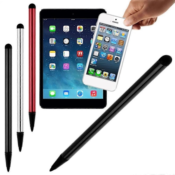 Berøringsskjerm Stylus Penn Metall Håndskrift Penn For Alle Kapasitive Skjermer Resistive Skjermer Mobiltelefoner Og Nettbrett (FMY) Black
