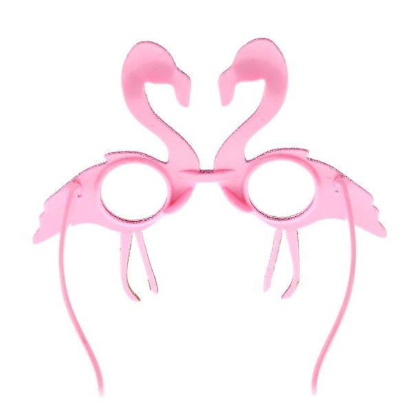 6 stycken rosa rosor tropiska flamingo solglasögon strandfest klä upp glasögon (FMY)