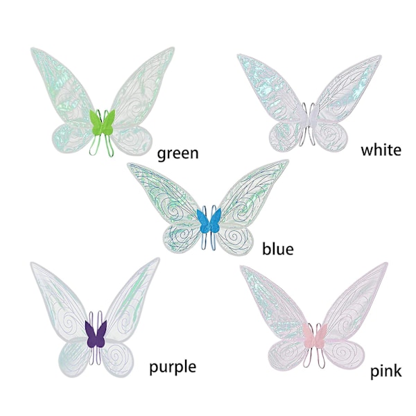 Lasten siivet juhlat Perhossiivet Unisex Keiju Enkeli siivet Props Aikuisen siivet Uusi  (FMY) purple