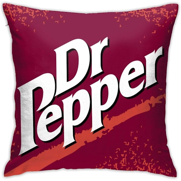 Komfortabel og blød hjemmedekor Dr Pepper pudebetræk, sofa kontor bil pudebetræk 18\"x18\" AB-352  (FMY) 45x45cm