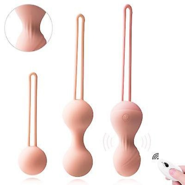 3 Kegel-palloa sisältävä harjoitussetti lantionpohjan lihasten vahvistamiseen (FMY) pink 3pcs set