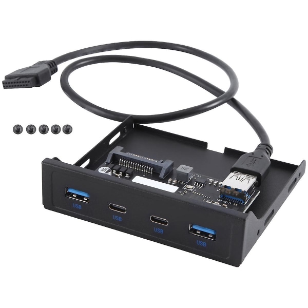 Desktop Floppy Drive Bay Panel USB3.0 Frontpanel Floppy Drive Bay HDD-fack 19/20pin till USB3.0 (FMY)