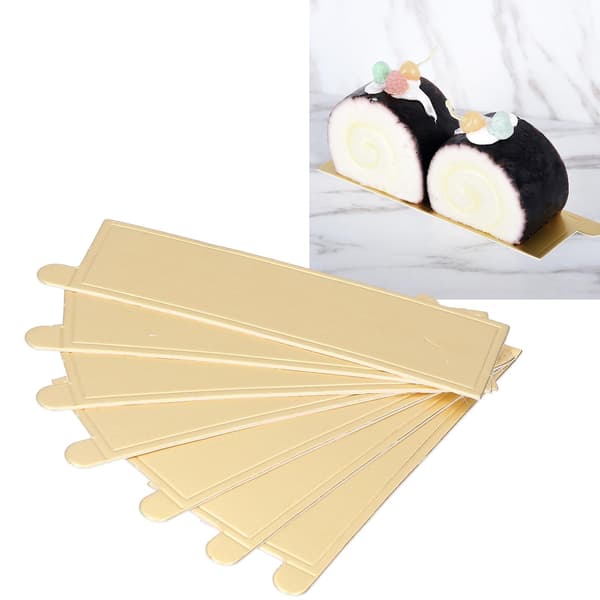 100 st Rektangulära Mousse Cake-underlägg Cupcake-bas Dessertdisplaybricka Kartong Dekorationsverktyg (FMY)