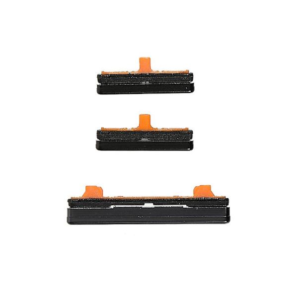 3 kpl/pakkaus OEM-sivupainikkeet Samsung Galaxy S9 G960/S9+ G965  (FMY) Black Samsung Galaxy S9