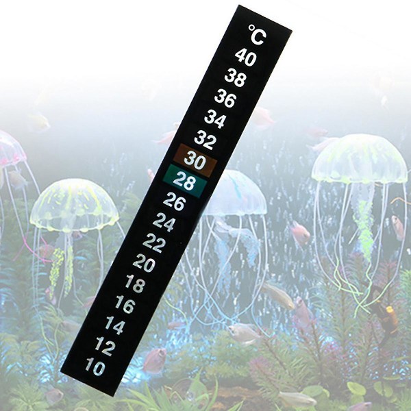 Akvaariotermometri, digitaalinen lämpötilatarra, helppolukuinen nauha (FMY)