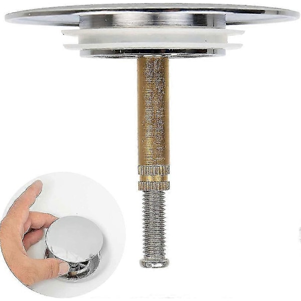 Badekarpropp, 70 mm, med dobbel tetning, justerbar høyde, universal (FMY)