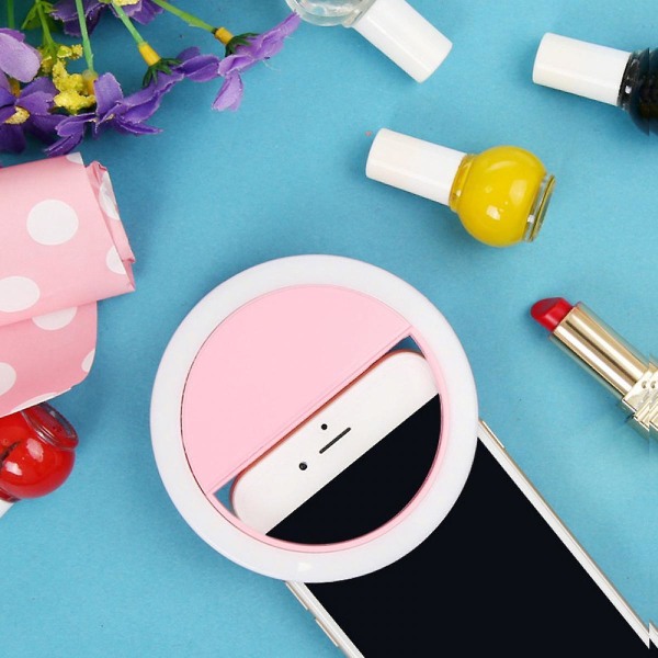 USB laddning Mobiltelefon Fill Light Mobiltelefon Selfie Använd Fill Light (rosa) (FMY)