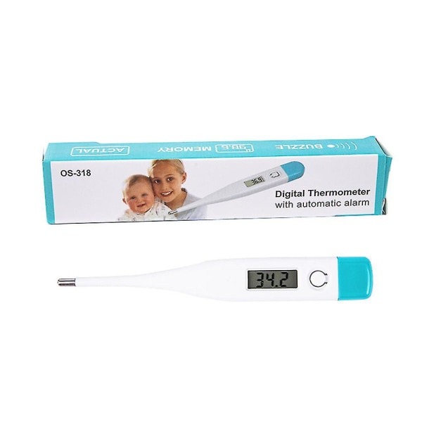 Digitalt LCD-termometer Husholdnings Baby Voksen Sikker Krop Øre Mund Temperaturdetektor (FMY)