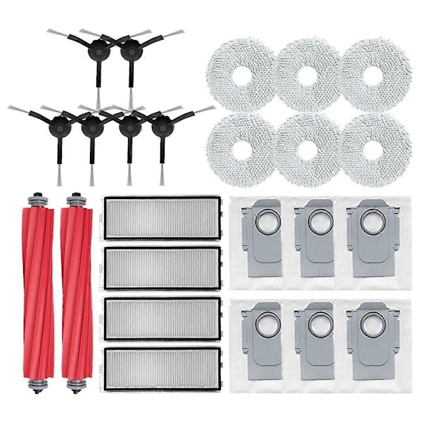 För Roborock Qrevo S, Robotdammsugare Huvudborste Sidoborste Hepa Filter (FMY) As Shown