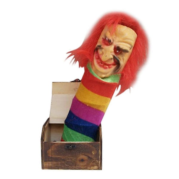 Trälåda med Skräcköverraskning - Roligt Skämt för Halloween (FMY) Small