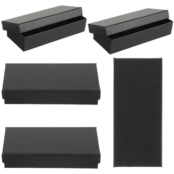 5 st Enkel Klockbox Papper Klockbox Klockhållare Med Svamp Rektangulär Klockpresentförpackning (FMY)