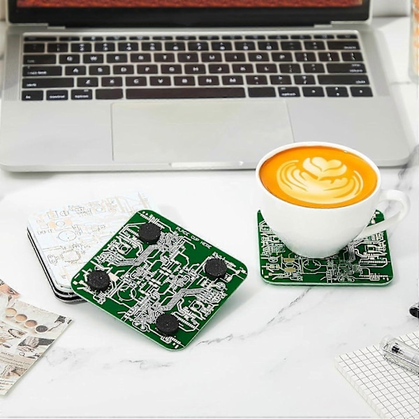 4 st Kretskortsunderlägg för Drycker PCB Underlägg Immersion Gold Kretskort PCB Design (FMY)