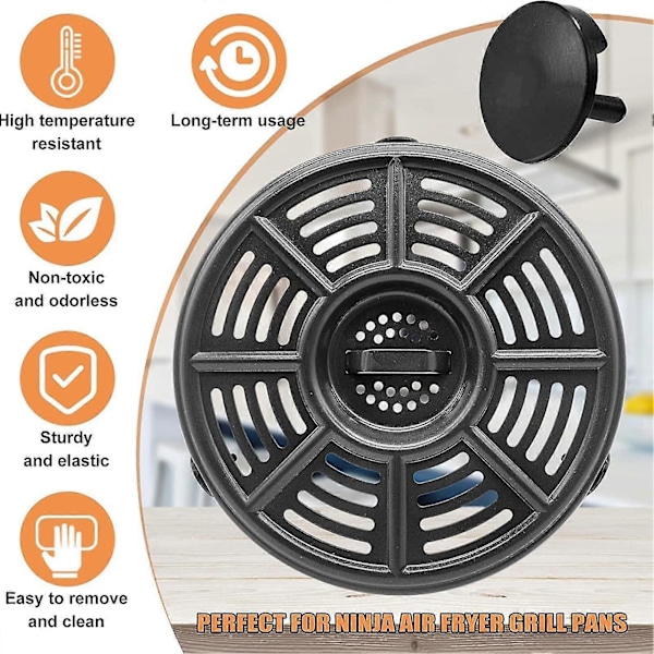 Airfryer Silikonføtter Tilbehør Anti-ripe Beskyttelse av Innvendig Belegg For Panne Plate Sprø Plate Brett (FMY) 1PCS